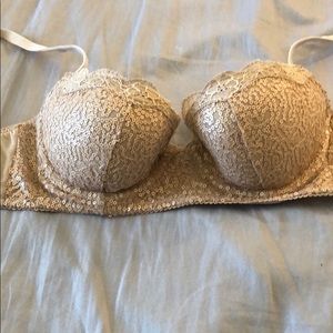 Aerie Nude Sequin Bralette 34B